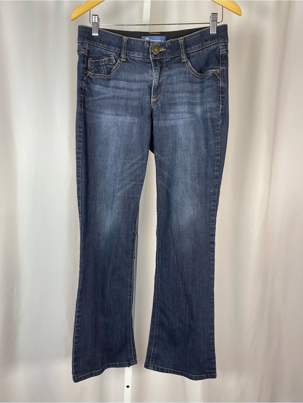 Democracy Absolution Size 6 Bootcut Indigo Flared Jeans Southwestern Medium Wash